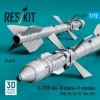 RESKIT RS72-0577 R-27EP (AA-10 Alamo-F) missiles (4 pcs) (MiG-29, Su-27, Yak-141) (3D Printed) (1/72)